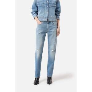 NEW CLOSED women's straight leg jeans in mid blue